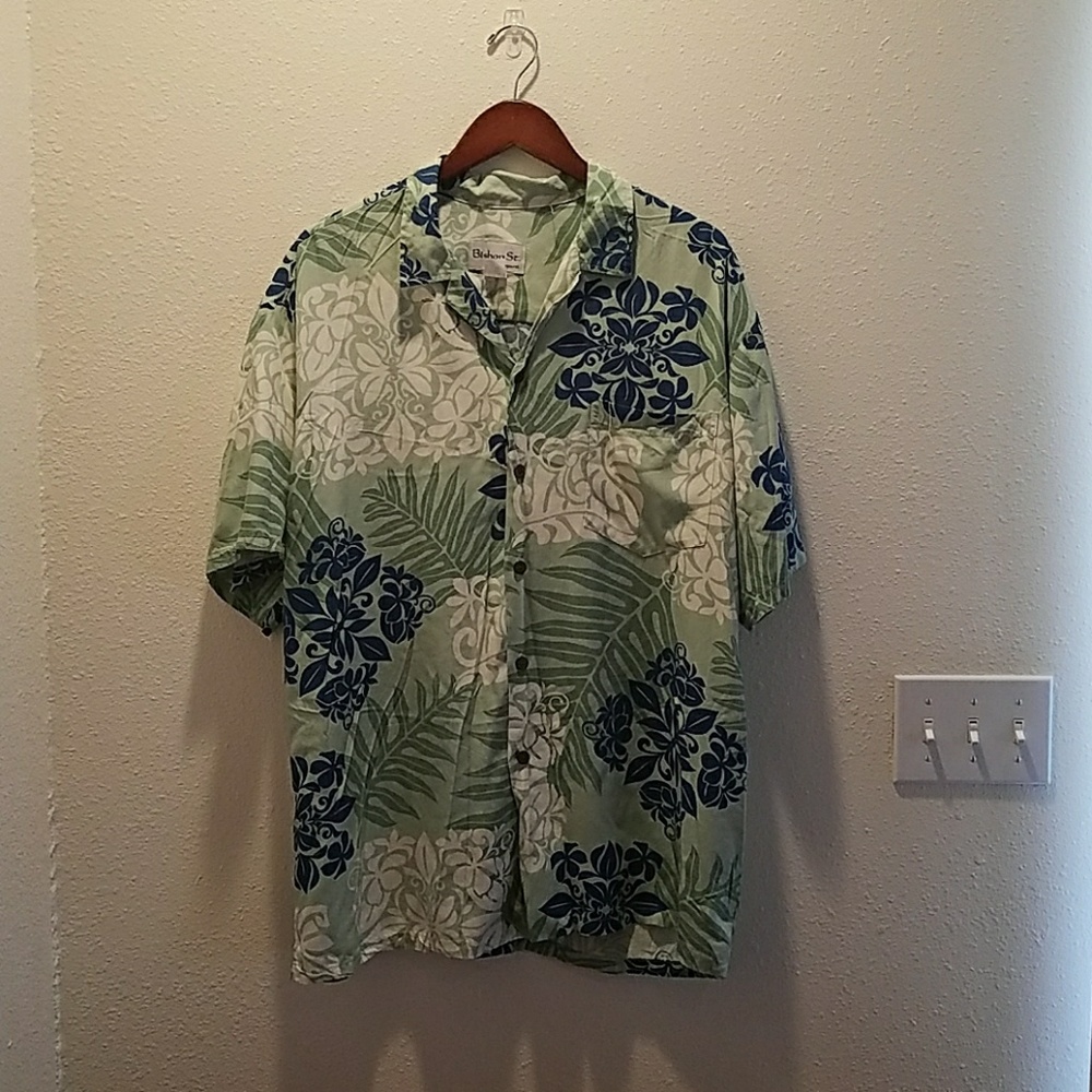 Bishop Street Apparel Aloha Collared Shirt